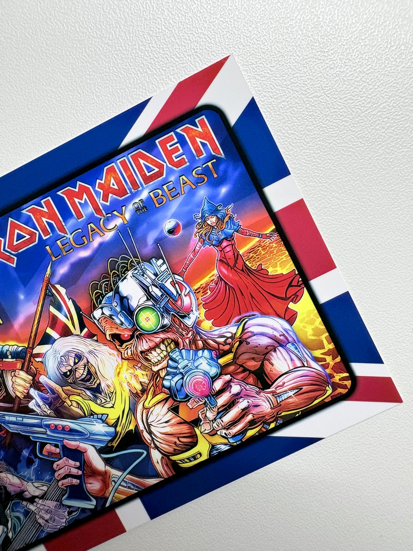 Custom apron instruction cards flipper Stern Iron Maiden 2018 PRO V1 / V2 (set of 2)