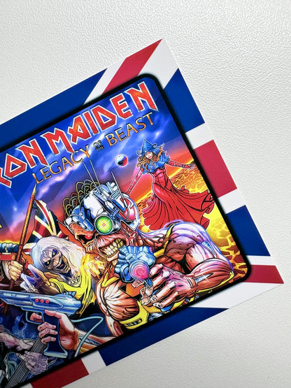 Custom apron instruction cards flipper Stern Iron Maiden 2018 PRO V1 / V2 (set of 2)