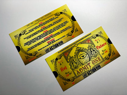 Cartes d'instructions custom apron flipper Data East Last Action Hero 1993 V1 (set de 2)