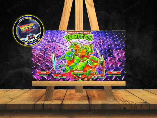 Stern Ninja Turtles 2020 Jeu Cartes règles Instructions Flipper Custom Apron V2