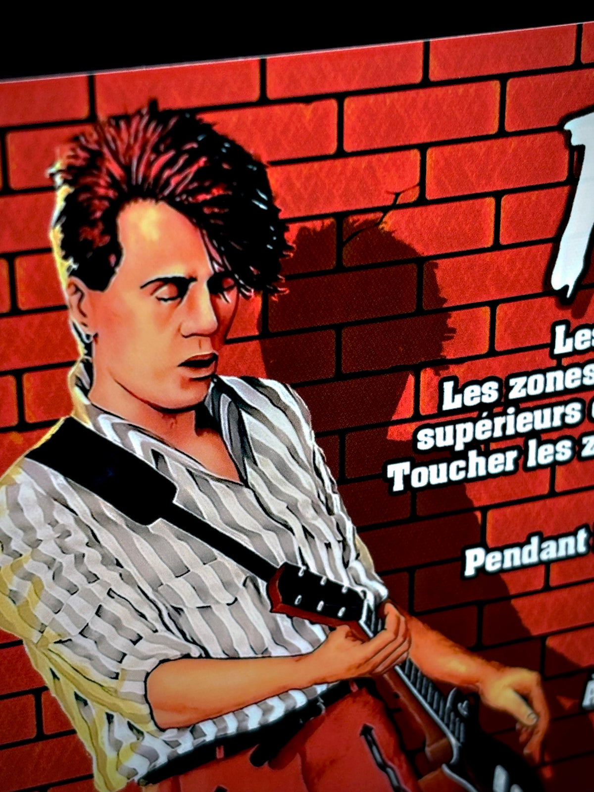 Instrucciones de las tarjetas del juego Gottlieb PUNK 1982 Delantal personalizado de pinball con reglas impresas