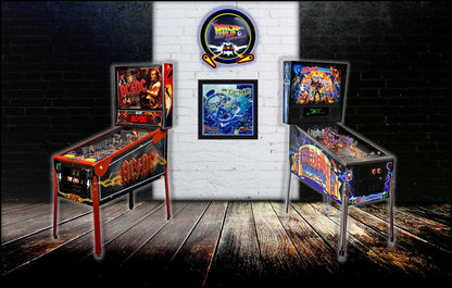 Marco + Impresión de Pinball Bally Fathom 1981 - Arte de Pinball con fondo de cristal - 30 cm - 12"