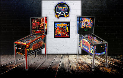 Frame + Pinball Print Bally Transporter The Rescue 1989 - Pinball Backglass Art - 30 cm - 12"
