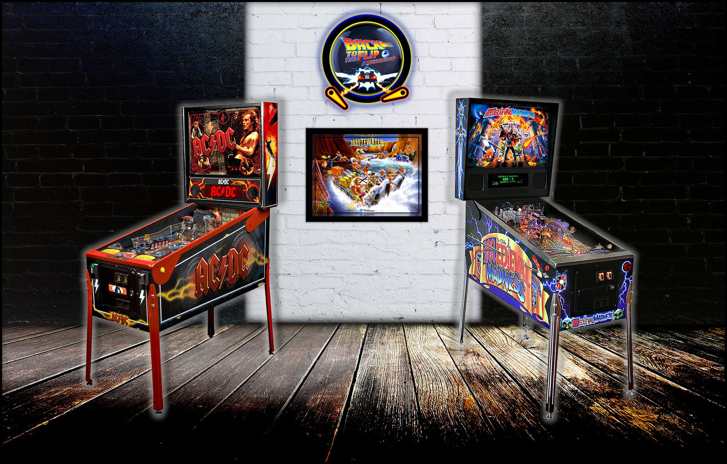 Williams White Water 1993 Flipper Pinball Backglass Translite Art - Impresión con o sin marco A3 - A4