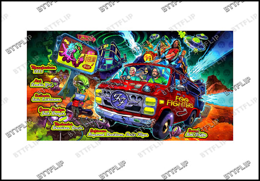 Stern Foo Fighters 2023 Carte Insider Flipper Custom Apron imprimée