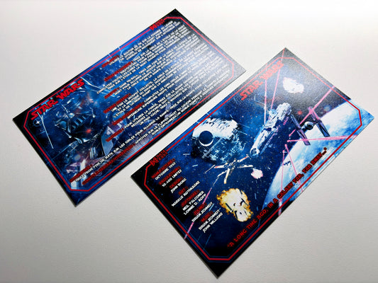 Instrucciones de las tarjetas del juego Star Wars 1992 de Data East, delantal personalizado de pinball, reglas impresas V3