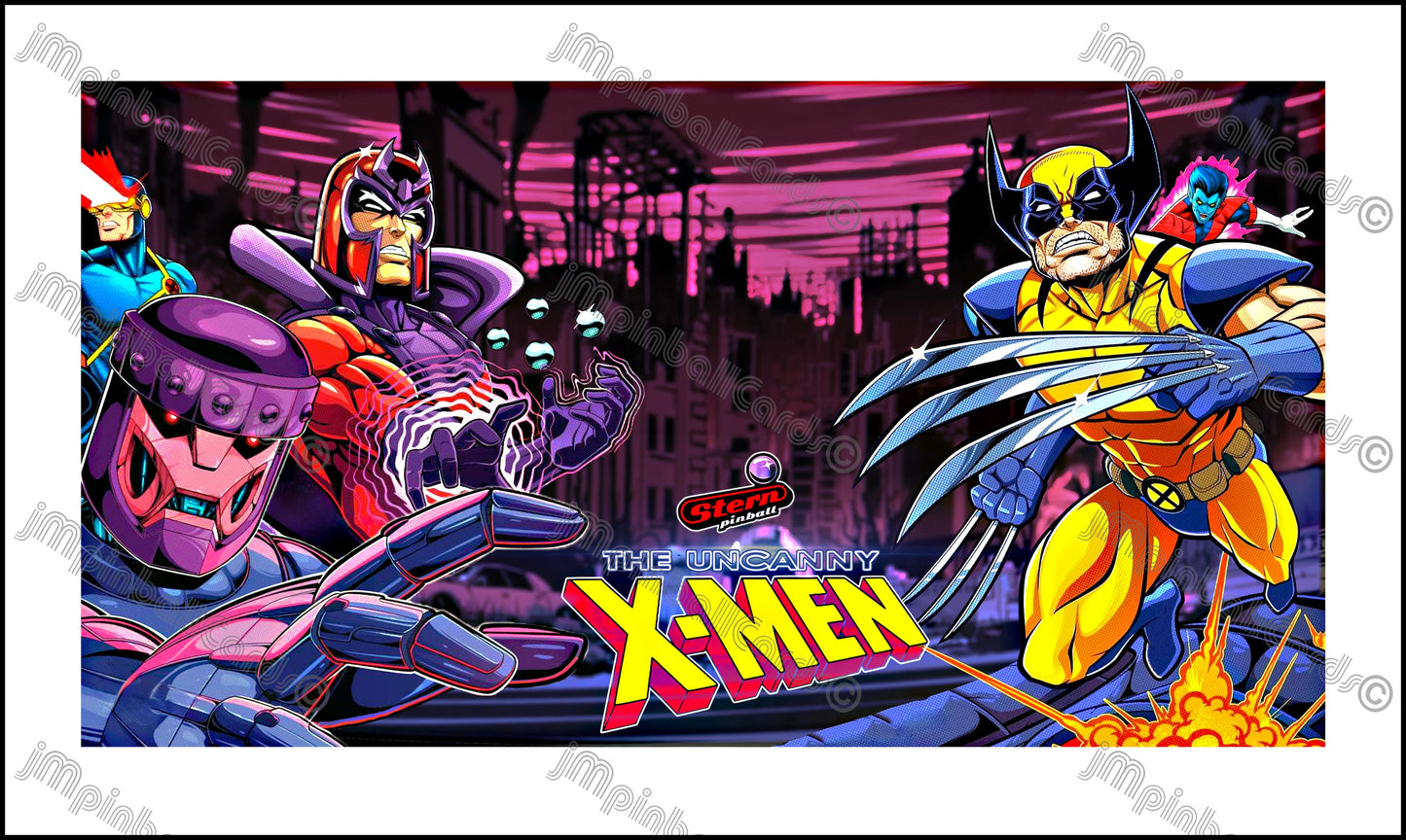Tarjeta de pinball Stern X-Men The Uncanny 2024 Insider - Tarjeta de pinball personalizada con delantal