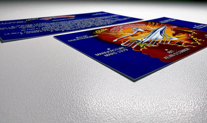 Cartes d'instructions custom apron flipper Bally Supersonic 1979 V2 (set de 2)