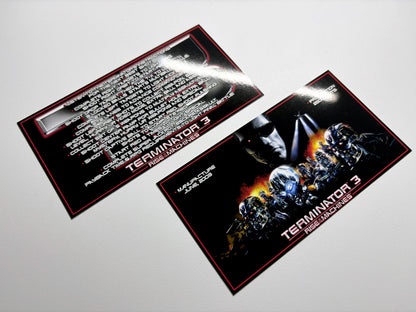 Custom instruction cards apron flipper Stern Terminator 3 Rise of the Machines 2003 V1 (set of 2)