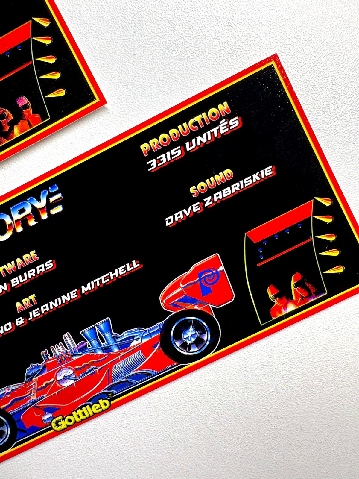 Cartes d'instructions custom apron flipper Gottlieb Victory 1987 (set de 2)