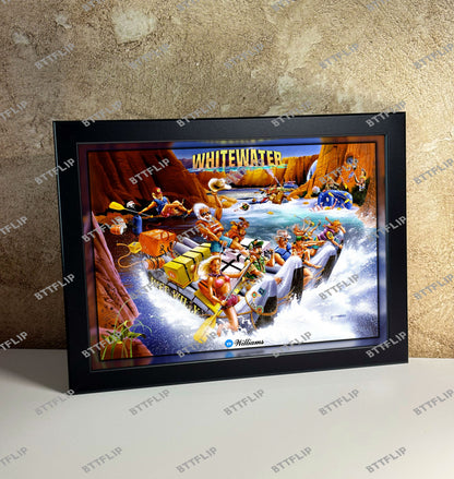 Williams White Water 1993 Flipper Pinball Backglass Translite Art - Impresión con o sin marco A3 - A4