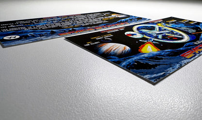 Cartes d'instructions custom apron flipper Williams Space Station 1987 (set de 2)