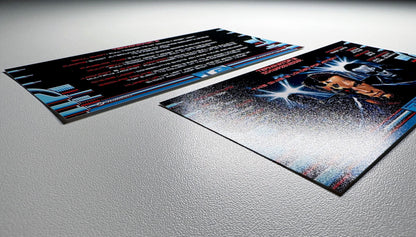 Cartes d'instructions custom apron flipper Williams T2 Terminator 2 1991 V3 (set de 2)