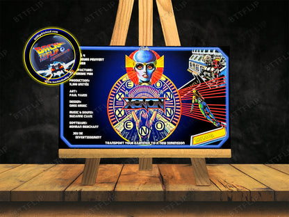 Bally XENON 1980 Juego Cartas Reglas Instrucciones Pinball Custom Apron V2